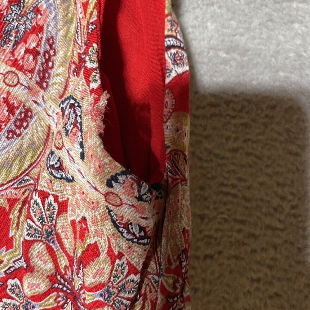 Lulus Dress Womens Small Red Lined Swing Mini Boho‎ Sleeveless High Neck - Picture 8 of 8
